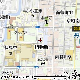 京都府京都市伏見区指物町561周辺の地図