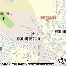 京都府京都市伏見区桃山町安芸山55-7周辺の地図