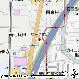 ワークマン京都向日店周辺の地図