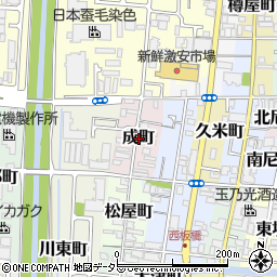 〒612-8347 京都府京都市伏見区成町の地図