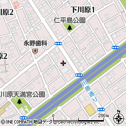 静岡県静岡市駿河区下川原2丁目24周辺の地図