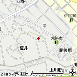 愛知県岡崎市東牧内町周辺の地図