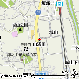 愛知県阿久比町（知多郡）卯坂（山深田）周辺の地図