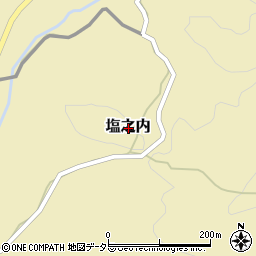 岡山県久米郡久米南町塩之内周辺の地図