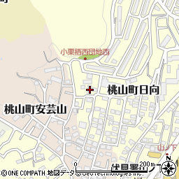 京都府京都市伏見区桃山町日向46周辺の地図