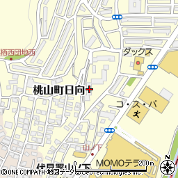 京都府京都市伏見区桃山町日向11周辺の地図