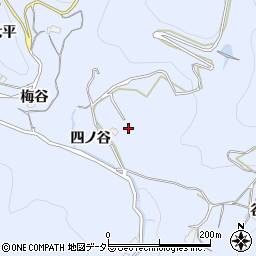 京都府宇治市東笠取四ノ谷周辺の地図