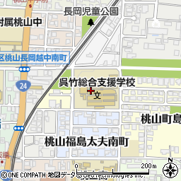 京都府京都市伏見区桃山福島太夫北町周辺の地図