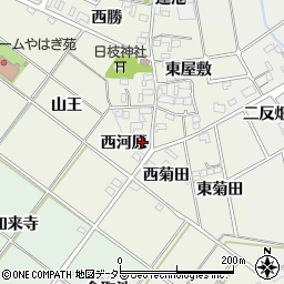 愛知県岡崎市上佐々木町西河原6周辺の地図