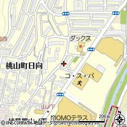 京都府京都市伏見区桃山町日向12-18周辺の地図