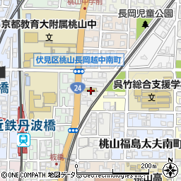 京都府京都市伏見区桃山福島太夫西町周辺の地図