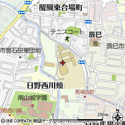 京都府京都市伏見区日野田中町周辺の地図