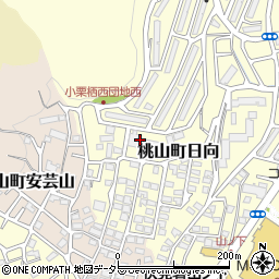 京都府京都市伏見区桃山町日向46-48周辺の地図