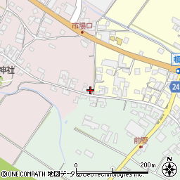 滋賀県甲賀市土山町市場2周辺の地図