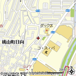 京都府京都市伏見区桃山町日向13周辺の地図