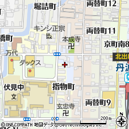京都府京都市伏見区指物町557周辺の地図