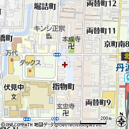 京都府京都市伏見区指物町557周辺の地図