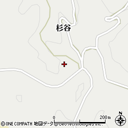 岡山県吉備中央町（加賀郡）杉谷周辺の地図