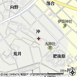 愛知県岡崎市東牧内町沖8-4周辺の地図