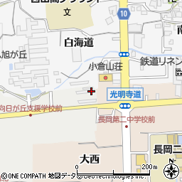 京都府長岡京市粟生畑ケ田周辺の地図