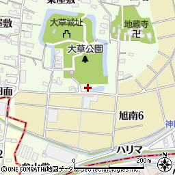 愛知県知多市大草南田面44周辺の地図