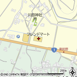 滋賀銀行フレンドマート土山店 ＡＴＭ周辺の地図