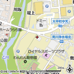 愛知県岡崎市大平町石亀周辺の地図