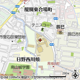 京都府京都市伏見区日野田中町46周辺の地図