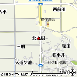 愛知県知多郡阿久比町卯坂北丸根周辺の地図