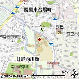 京都市立春日野小学校周辺の地図