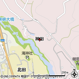 愛知県新城市横川神田周辺の地図