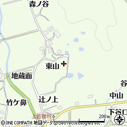 兵庫県宝塚市上佐曽利東山周辺の地図