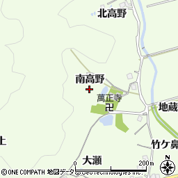 兵庫県宝塚市上佐曽利南高野周辺の地図