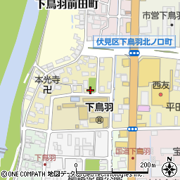 京都府京都市伏見区下鳥羽長田町周辺の地図