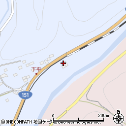 愛知県新城市富栄下ノ平周辺の地図