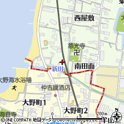 愛知県知多市大草四方田121周辺の地図