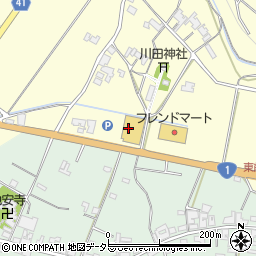 ホームプラザナフコ土山店周辺の地図
