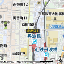 株式会社京都ライフ　丹波橋店周辺の地図