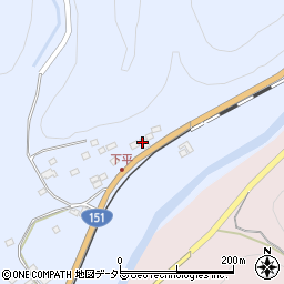 愛知県新城市富栄東周辺の地図