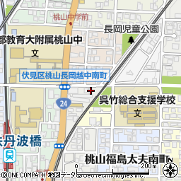 京都府京都市伏見区桃山福島太夫西町3周辺の地図