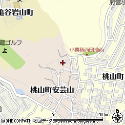 京都府京都市伏見区桃山町安芸山72周辺の地図