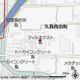 京阪セロファン京都工場周辺の地図