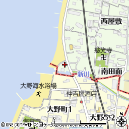 愛知県知多市大草四方田101周辺の地図