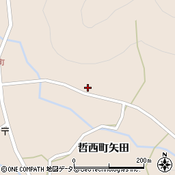 岡山県新見市哲西町矢田287周辺の地図