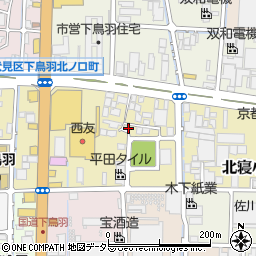 京都府京都市伏見区下鳥羽渡瀬町177周辺の地図
