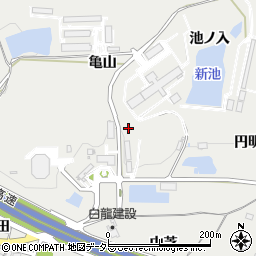 愛知県岡崎市丸山町（亀山）周辺の地図