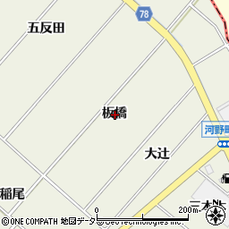 愛知県安城市安城町板橋周辺の地図