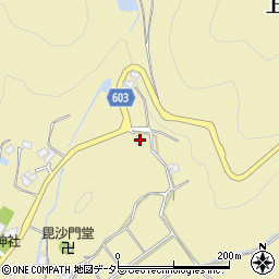 兵庫県川辺郡猪名川町上阿古谷能田ヶ谷周辺の地図