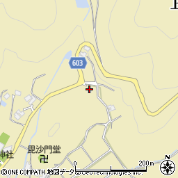 兵庫県猪名川町（川辺郡）上阿古谷（能田ヶ谷）周辺の地図