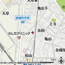 愛知県安城市安城町亀山33周辺の地図